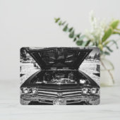  klassieke Chevelle Car Fotografie Kaart (Staand voorkant)