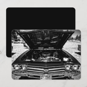  klassieke Chevelle Car Fotografie Kaart