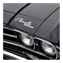 Klassieke Chevrlot Chevelle op Black