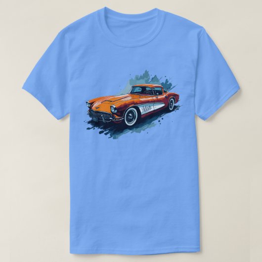 Klassieke Chevrolet Corvette 1953 T-shirt (Design voorkant)