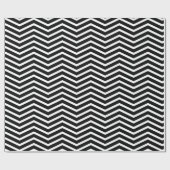 Klassieke Chevron Pattern Black en White Cadeaupapier (Vlak)