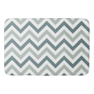 Klassieke Chevron Pattern in Shades of Grey en Bla Badmat