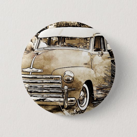 Klassieke Chevy Chevrolet Truck Ronde Button 5,7 Cm (Voorkant)