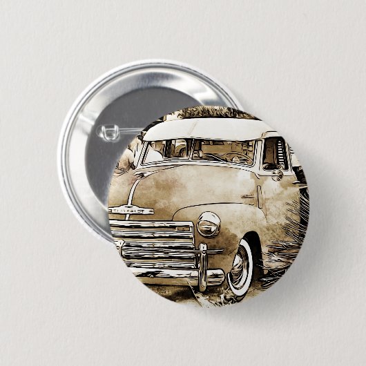 Klassieke Chevy Chevrolet Truck Ronde Button 5,7 Cm (Voorkant /achterkant)