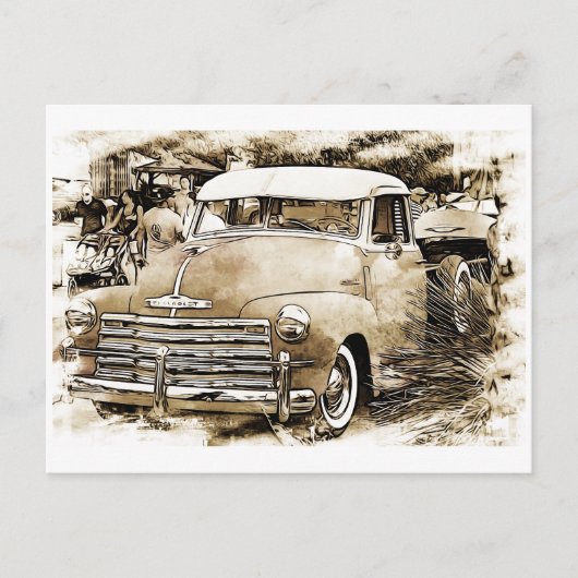 Klassieke Chevy Chevrolet Truck uit 1950 Briefkaart (Voorkant)