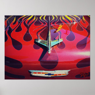 Klassieke Chevy Hot Rod Poster