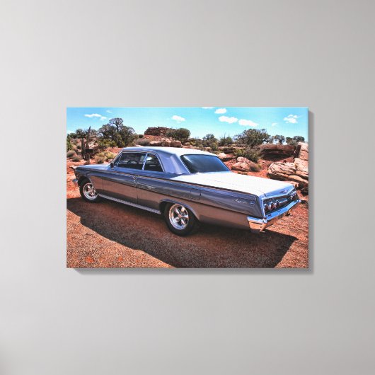 Klassieke Chevy Impala Hot Rod Canvas Afdruk (Voorkant)