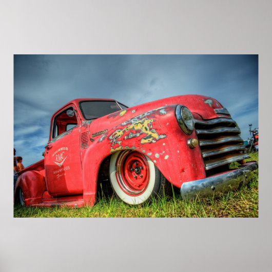 Klassieke Chevy Pickup Poster (Voorkant)