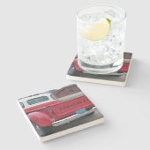 Klassieke Chevy Pickup Truck Tailgate Limestone Stenen Onderzetter (Zijkant)