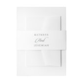 Klassieke Chic Calligrafie Bruiloft Uitnodigingen Wikkel (Voorkant Voorbeeld)