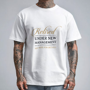 Klassieke Chic Calligrafie Goud Gepensioneerd  T-shirt