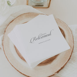 Klassieke Chic Calligrafie Pensioen  Servet