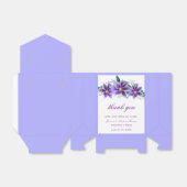 Klassieke Chic Clematis Bruiloft Bedankdoosjes (Uitgevouwen)
