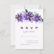 Klassieke Chic Clematis Trouw RSVP
