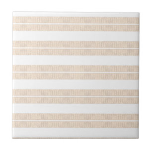 Klassieke Chic Keramische Tegel Beige Streep Tegeltje