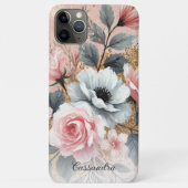 Klassieke Chic Rozen Fijne Kunst Botanische Schild Case-Mate iPhone Case (Achterkant)