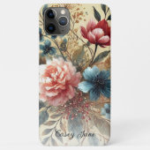 Klassieke Chic Rozen Fijne Kunst Botanische Schild Case-Mate iPhone Case (Achterkant)