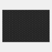 Klassieke Chic White Polka Dot Gift Wrapping Paper (Voorkant 3)