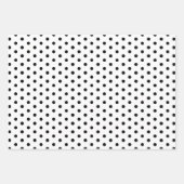 Klassieke Chic White Polka Dot Gift Wrapping Paper (Voorkant)