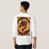 "Klassieke Chinese Dragon Print T-shirt - Unisex F (Achterkant volledig)