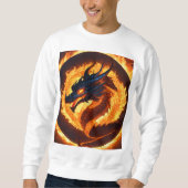 "Klassieke Chinese Dragon Print T-shirt - Unisex F (Voorkant)