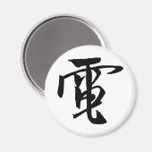 Klassieke Chinese kalligrafie-Electrici-#001- Magn Magneet (Voorkant / Achterkant)