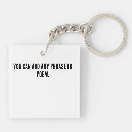 Klassieke Chinese kalligrafie-elektriciteit-#001- Sleutelhanger (Achterkant)