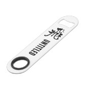 Klassieke Chinese kalligrafie-Fly-# 001- Speed Flessenopener (Voorkant Gekanteld)