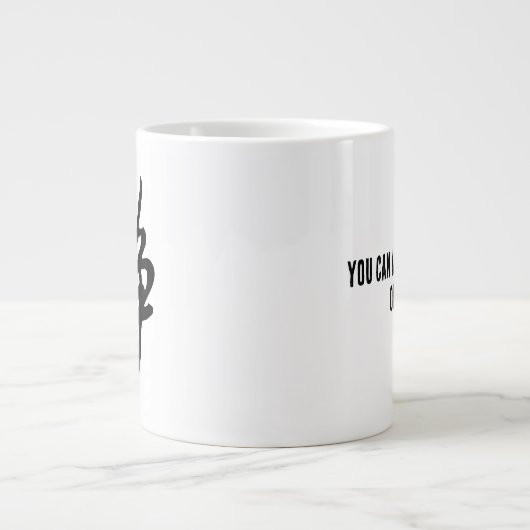 Klassieke Chinese kalligrafie-kalm-#001- Grote Koffiekop (Voorkant)