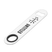 Klassieke Chinese kalligrafie-Soft-# 001- Speed Flessenopener (Voorkant Gekanteld)