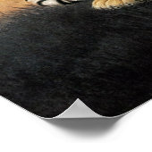 Klassieke Chinese stijlkunst, reclinerende tijger Poster (Hoek)