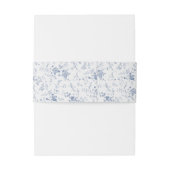 Klassieke Chinoiserie Blauwe Bloem Bruiloft Uitnodigingen Wikkel (Achterkant Voorbeeld)