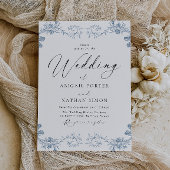 Klassieke  Chinoiserie Elegant Huwelijk Kaart