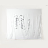 Klassieke Chique Calligrafie Bruidsfeest Wandkleed (Voorkant (horizontaal))