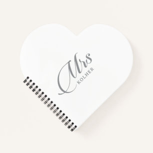 Klassieke Chique Calligrafie Bruiloft Notitieboek