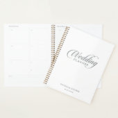 Klassieke Chique Calligrafie Bruiloft Planner (Display)