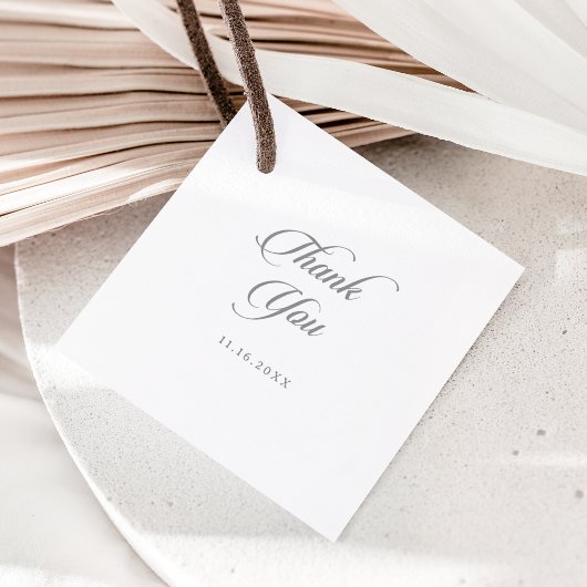 Klassieke Chique Calligrafie Dank Je Bedankjes Labels