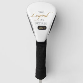 Klassieke Chique Calligrafie De Legende Is Met Pen Golfheadcover
