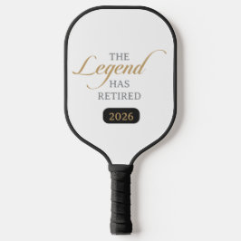 Klassieke Chique Calligrafie De Legende Is Met Pen Pickleball Paddle