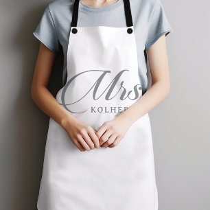Klassieke Chique Calligrafie Mevrouw Schort