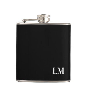 Klassieke Chique Elegante Trouw Monogram Heupfles
