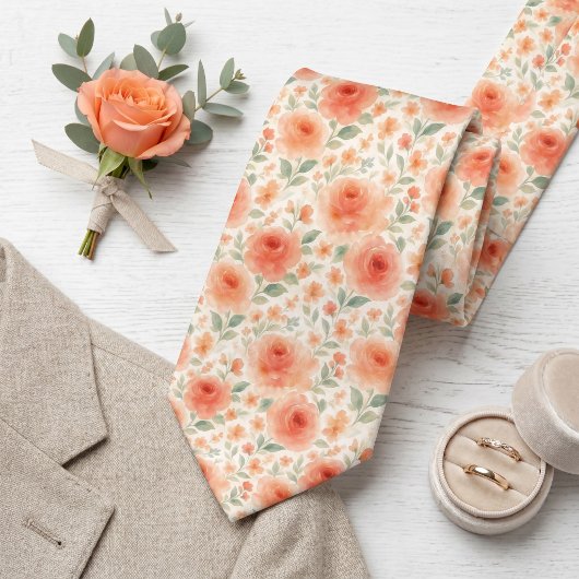 Klassieke chique stropdas met bloemmotief