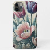 Klassieke Chique Tulpen Fijne Kunst Botanische Tek Case-Mate iPhone Case (Achterkant)