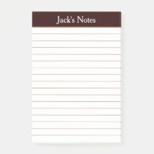 Klassieke chocolade bruin geleend, gepersonaliseer