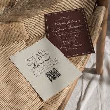 Klassieke Chocolade Bruine Oude Geld QR Code Trouw