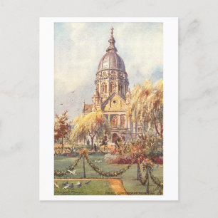 Klassieke Christ Church Mainz Duitsland Briefkaart