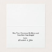 Klassieke Christelijke Kerstvreugde Bericht Groet Kaart (Binnenkant ongevouwen)