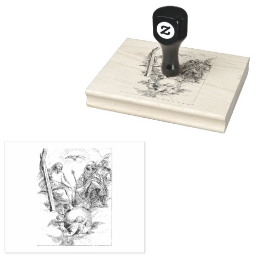 Klassieke Christelijke scène Rubberstempel (Gestempeld)