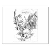 Klassieke Christelijke scène Rubberstempel (Afrduk)