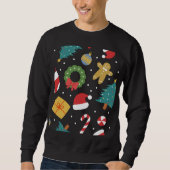 Klassieke Christmas Icons Sweatshirt (Voorkant)